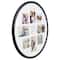 9 Opening 20.7" x 20.7" Black Round Collage Frame with Mat by Studio Décor®